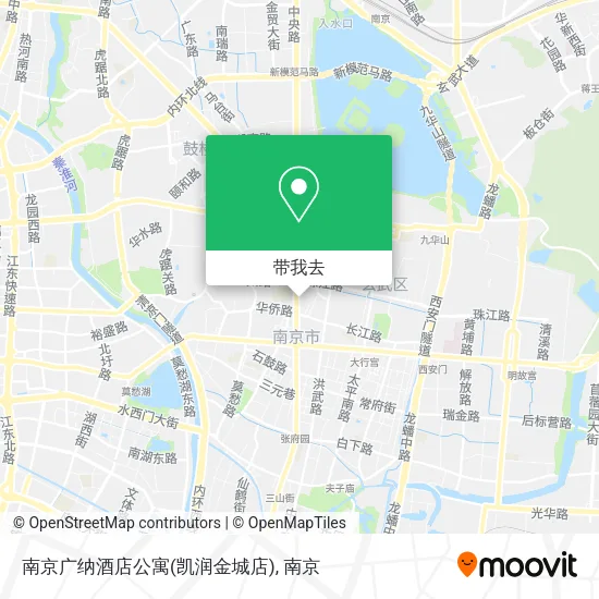 南京广纳酒店公寓(凯润金城店)地图