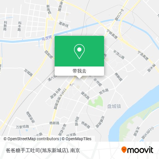 爸爸糖手工吐司(旭东新城店)地图