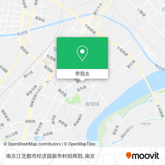 南京江北都市经济园新华村招商部地图