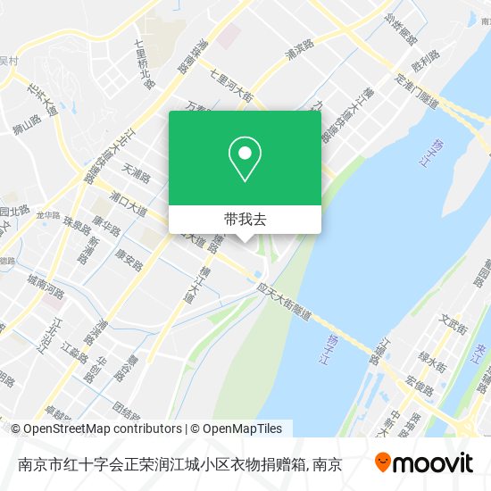南京市红十字会正荣润江城小区衣物捐赠箱地图
