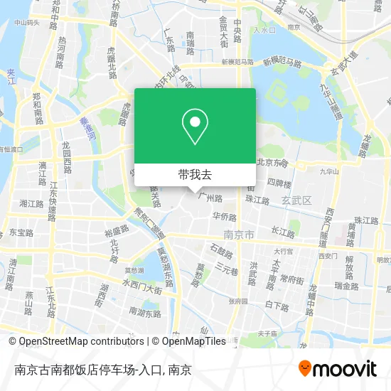 南京古南都饭店停车场-入口地图