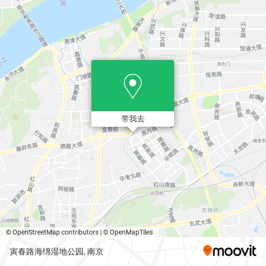 寅春路海绵湿地公园地图