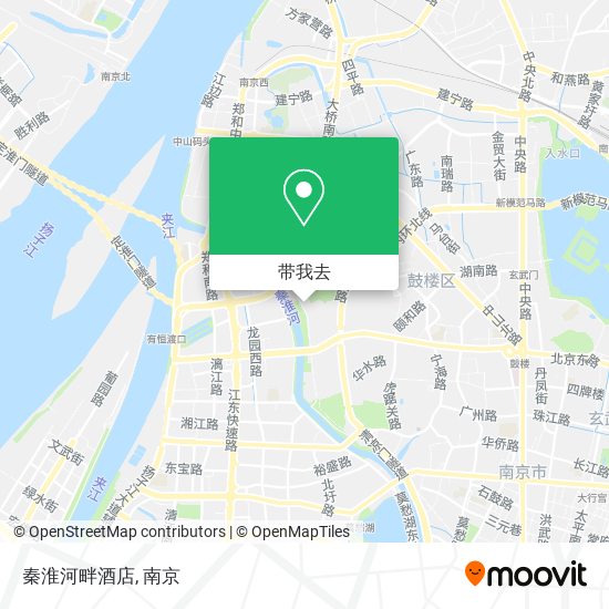 秦淮河畔酒店地图