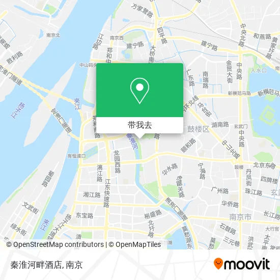 秦淮河畔酒店地图