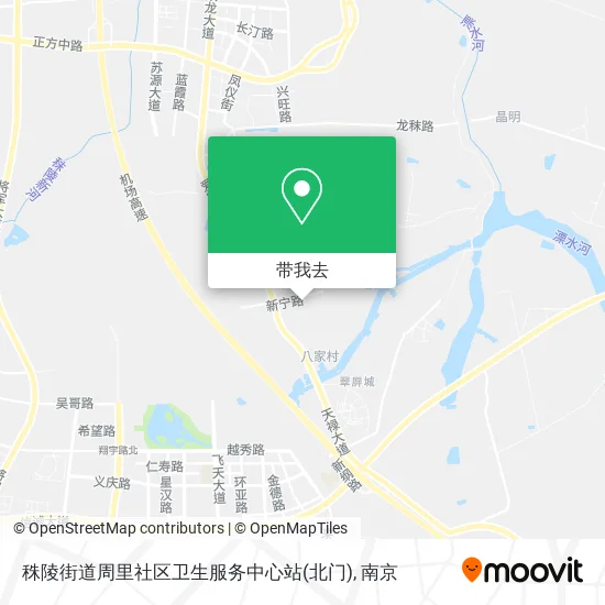 秼陵街道周里社区卫生服务中心站(北门)地图