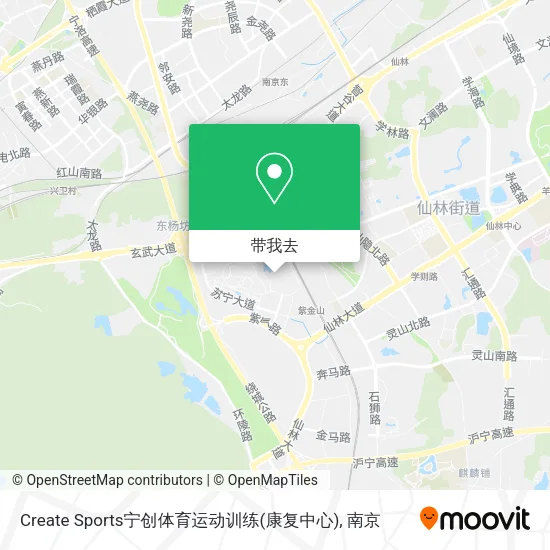 Create Sports宁创体育运动训练(康复中心)地图