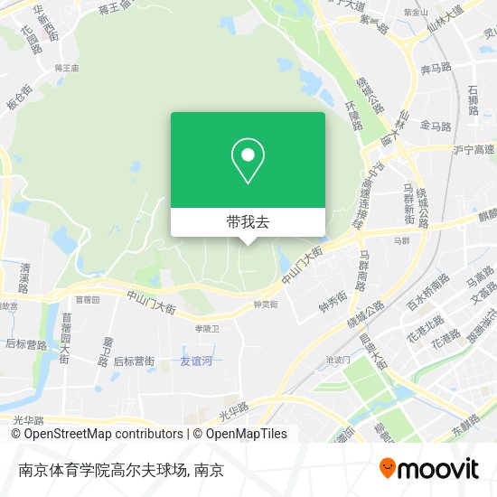 南京体育学院高尔夫球场地图