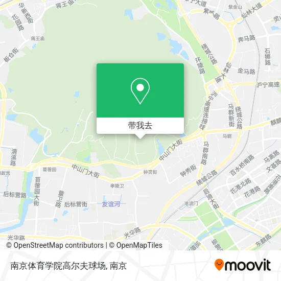 南京体育学院高尔夫球场地图
