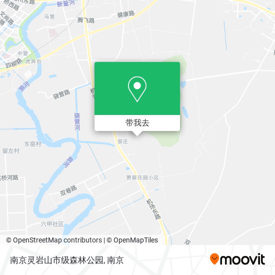 南京灵岩山市级森林公园地图