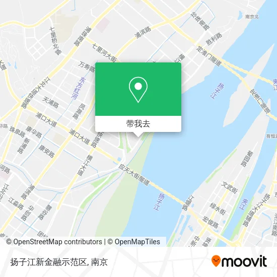 扬子江新金融示范区地图