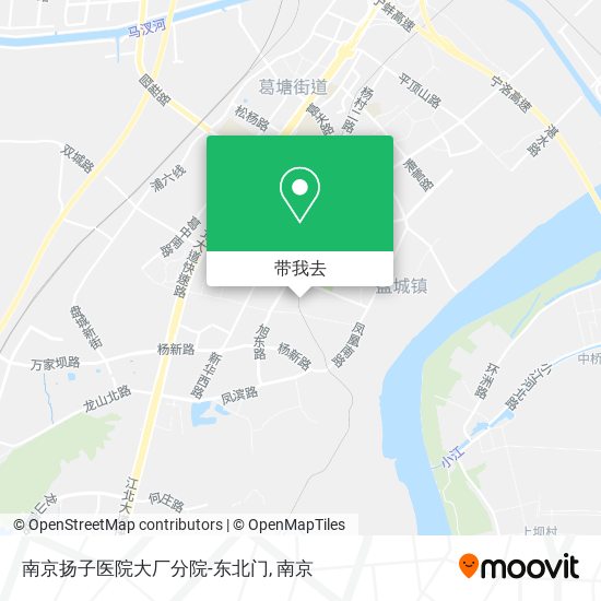 南京扬子医院大厂分院-东北门地图