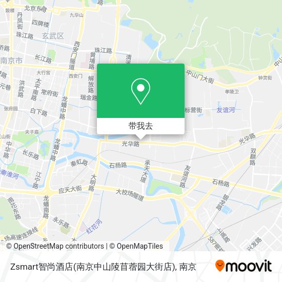 Zsmart智尚酒店(南京中山陵苜蓿园大街店)地图