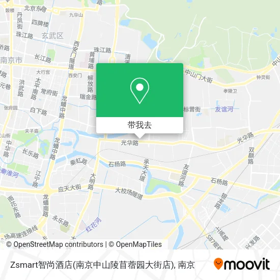 Zsmart智尚酒店(南京中山陵苜蓿园大街店)地图