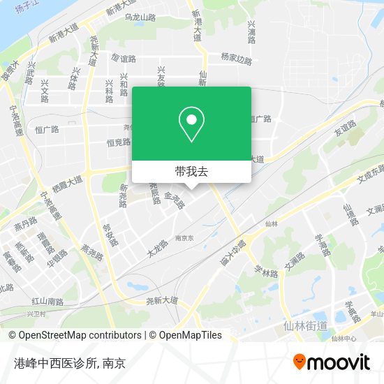 港峰中西医诊所地图