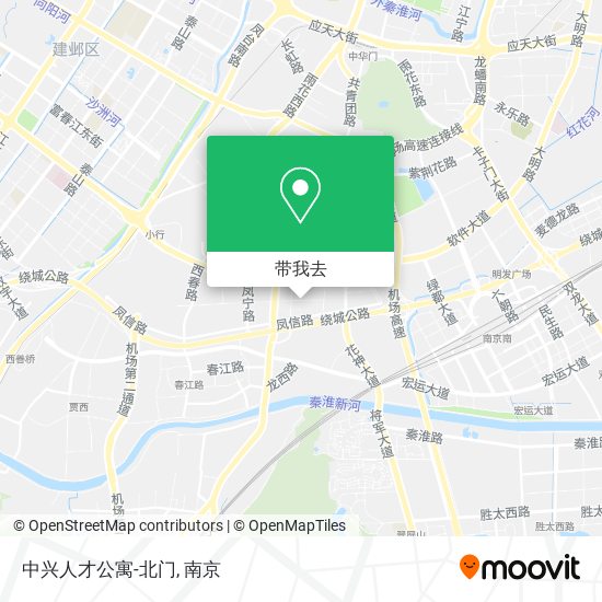 中兴人才公寓-北门地图