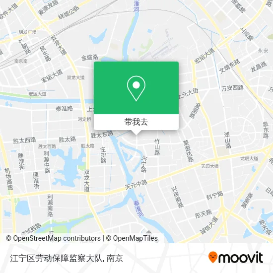 江宁区劳动保障监察大队地图