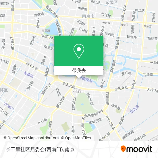 长干里社区居委会(西南门)地图