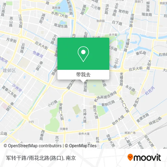 军转干路/雨花北路(路口)地图