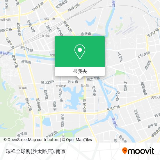 瑞祥全球购(胜太路店)地图