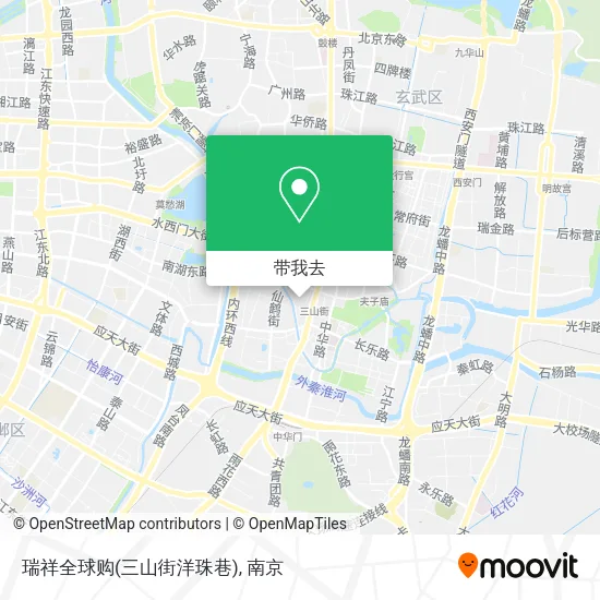 瑞祥全球购(三山街洋珠巷)地图