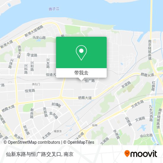 仙新东路与恒广路交叉口地图