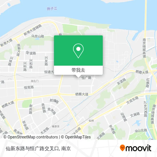 仙新东路与恒广路交叉口地图