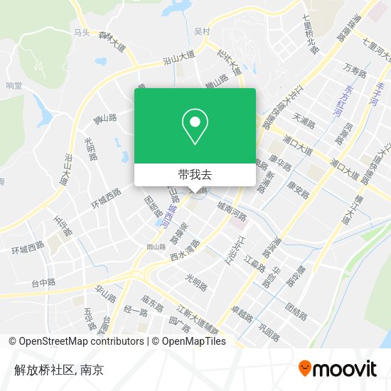 解放桥社区地图
