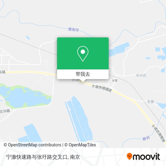 宁滁快速路与张圩路交叉口地图