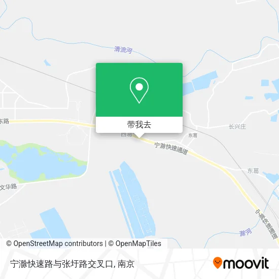 宁滁快速路与张圩路交叉口地图