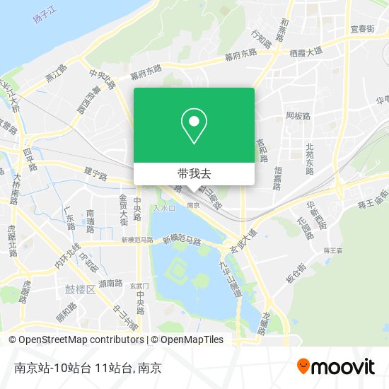 南京站-10站台 11站台地图