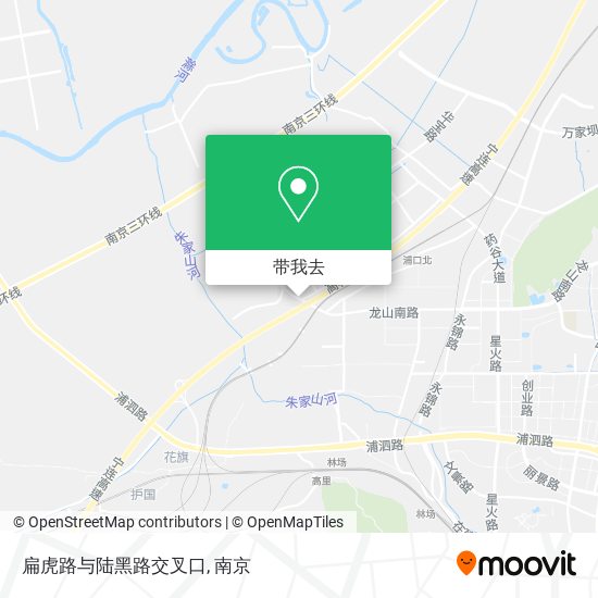 扁虎路与陆黑路交叉口地图