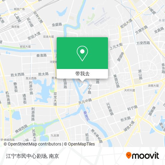 江宁市民中心剧场地图
