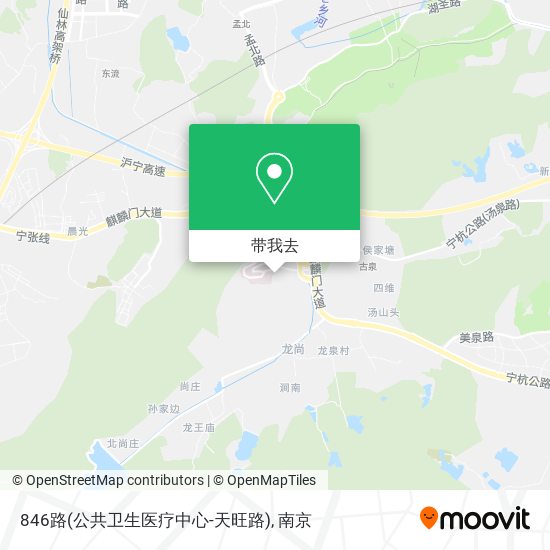 846路(公共卫生医疗中心-天旺路)地图