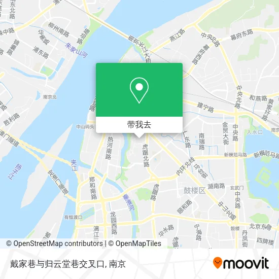 戴家巷与归云堂巷交叉口地图
