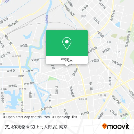 艾贝尔宠物医院(上元大街店)地图