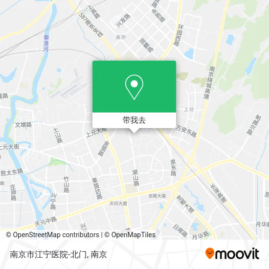 南京市江宁医院-北门地图