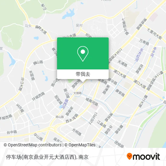 停车场(南京鼎业开元大酒店西)地图