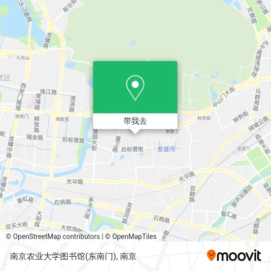 南京农业大学图书馆(东南门)地图