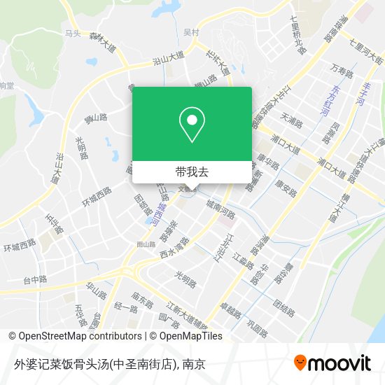 外婆记菜饭骨头汤(中圣南街店)地图