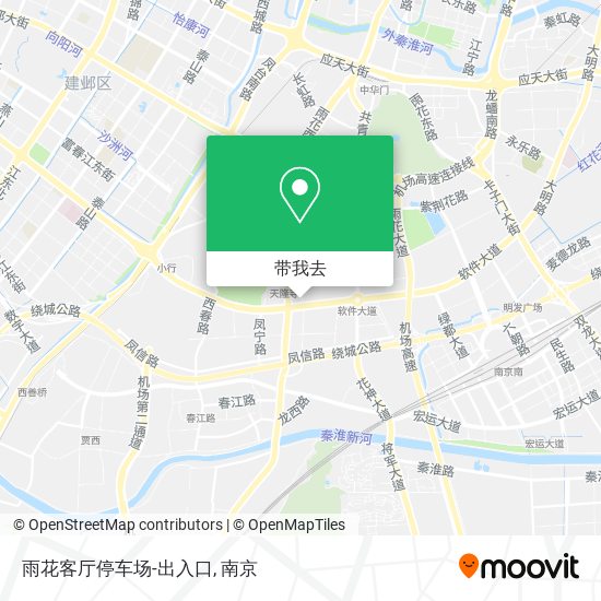雨花客厅停车场-出入口地图