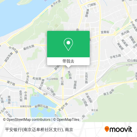 平安银行(南京迈皋桥社区支行)地图