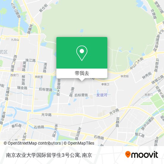 南京农业大学国际留学生3号公寓地图