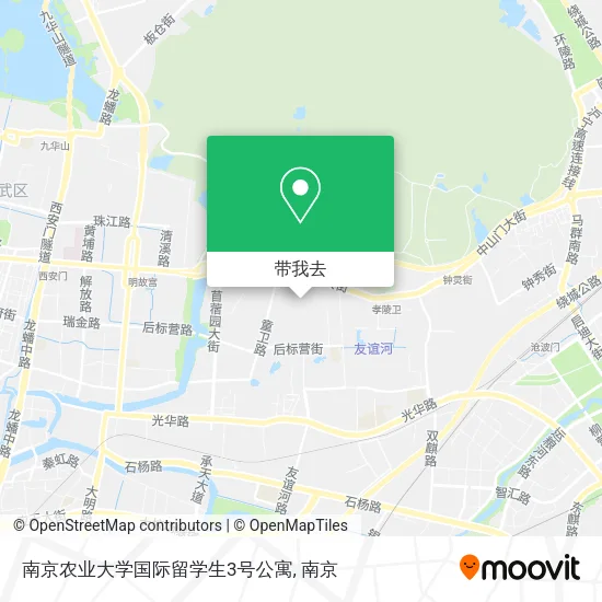南京农业大学国际留学生3号公寓地图