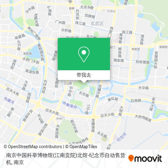 南京中国科举博物馆(江南贡院)北馆-纪念币自动售货机地图