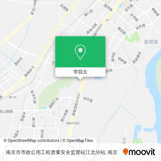 南京市市政公用工程质量安全监督站江北分站地图