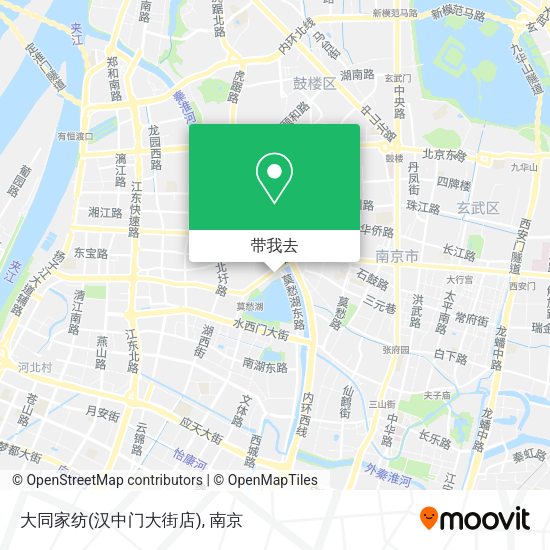 大同家纺(汉中门大街店)地图
