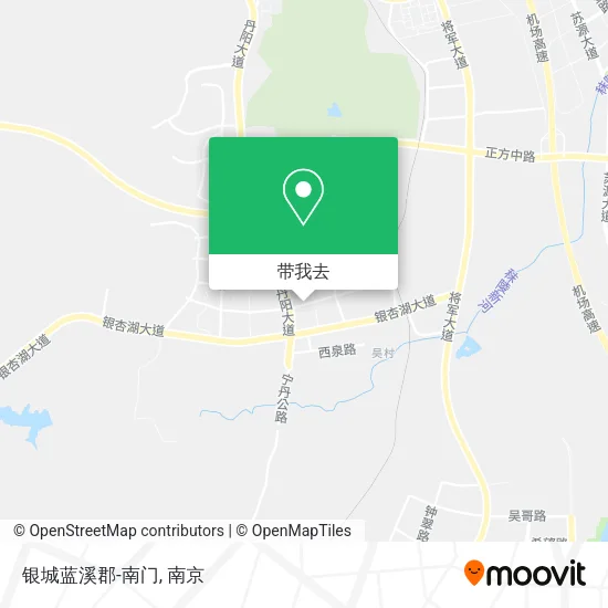 银城蓝溪郡-南门地图