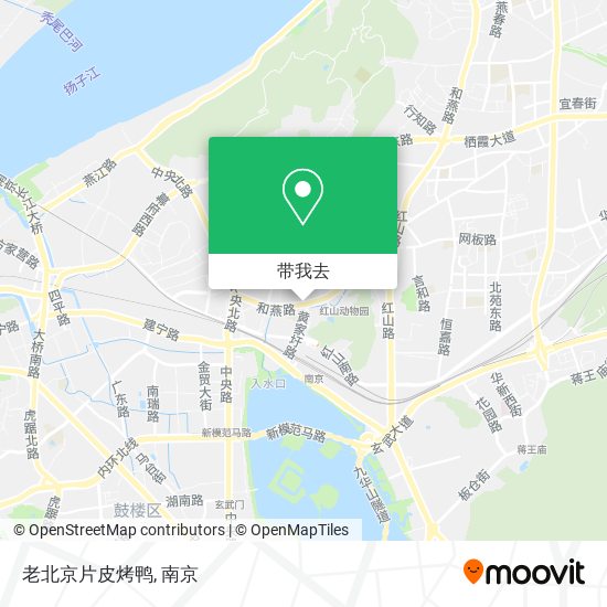 老北京片皮烤鸭地图