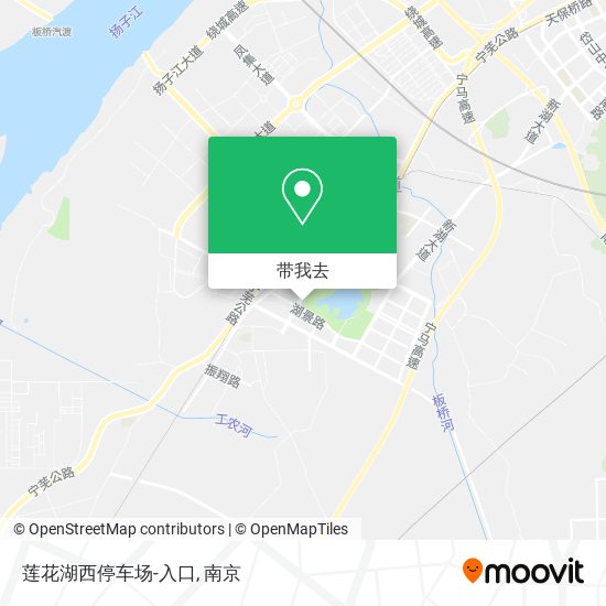 莲花湖西停车场-入口地图