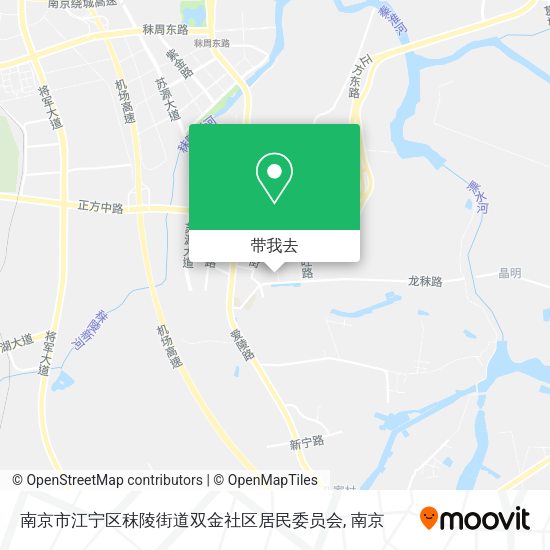 南京市江宁区秣陵街道双金社区居民委员会地图